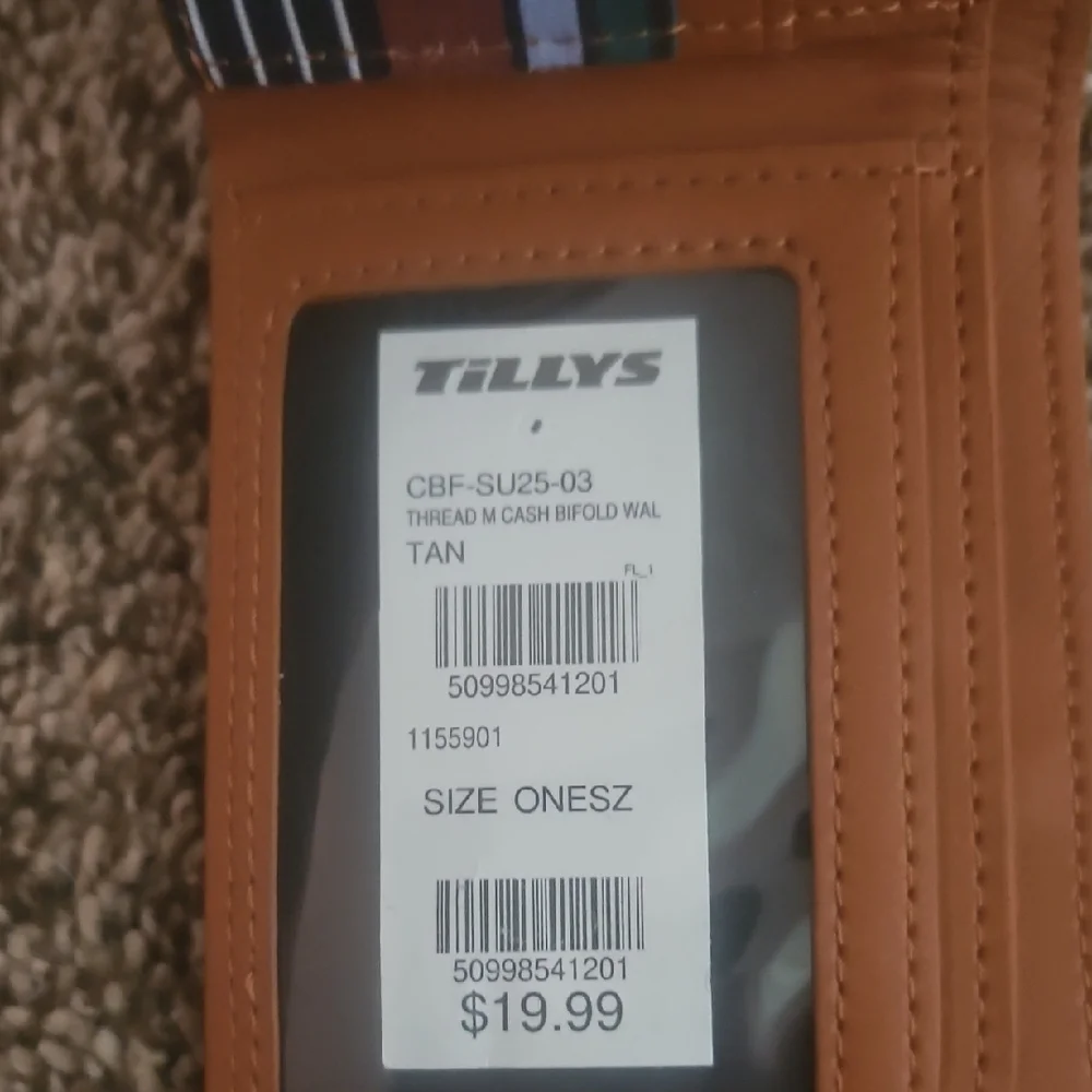 Thread Men's Brown Leather Bifold Wallet - Picture 3 of 10